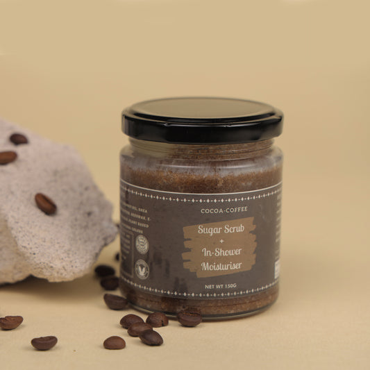 2-in-1: Cocoa-Coffee (Sugar Scrub + In-Shower Moisturizer)