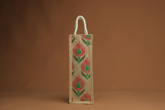 Red Feather Bottle Bag