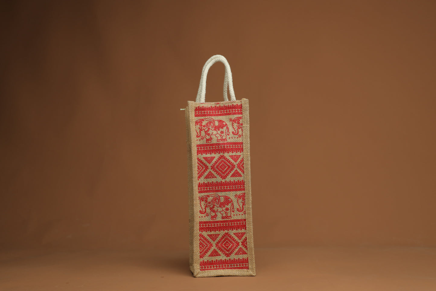 Red Print Bottle Bag