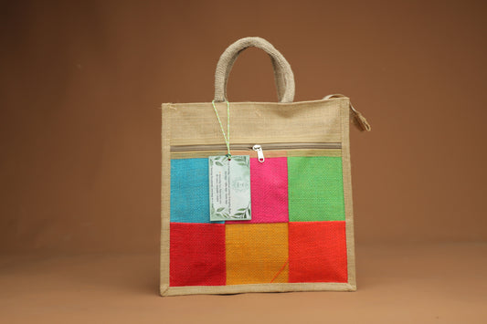 Checkers Big Jute Bag